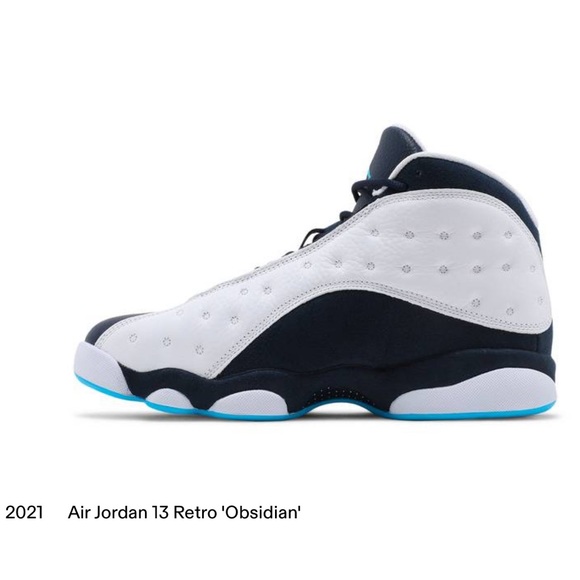 Men’s Air Jordan 13 Retro White French Blue Black Multi Basketball Shoes - Picture 15 of 15